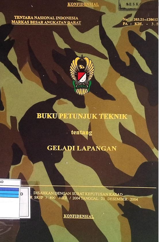 Buku Petunjuk Teknik Tentang Geladi Lapangan